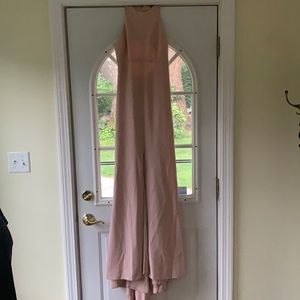 Blush pink full length Vera wang dress size 8